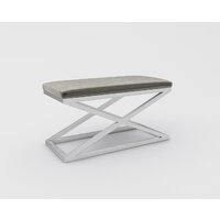 Банкетка Hype Mebel Трингл (белый/серый) — Chaika Market