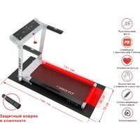 Электрическая беговая дорожка Unixfit Hi-tech F2 Plus (arctic ice) - Изображение №3 — Chaika Market