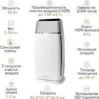 Очиститель воздуха Endever Oasis-290 - Изображение №4 — Chaika Market