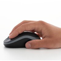 Мышь Logitech M185 (черный/красный) - Изображение №4 — Chaika Market
