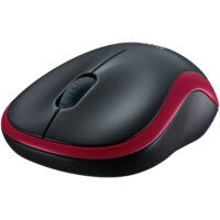 Мышь Logitech M185 (черный/красный) - Изображение №3 — Chaika Market