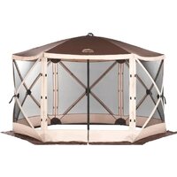 Кемпинговая палатка Wild Land Hub screen house 600 920003-0004-0024.SET (коричнево-бежевый, со стенками) — Chaika Market