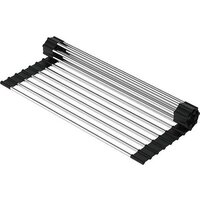 Кухонная мойка Roxen Uno 560210-54 под столешницу сатин/матовая поверхность (ролл-мат, дозатор, сифон) - Изображение №6 — Chaika Market