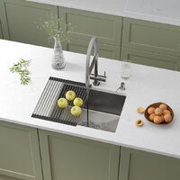 Кухонная мойка Roxen Uno 560210-54 под столешницу сатин/матовая поверхность (ролл-мат, дозатор, сифон) - Изображение №1 — Chaika Market