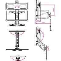 Кронштейн для телевизора Kromax ATLANTIS-99 (черный) - Изображение №12 — Chaika Market