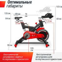 Велотренажер Unixfit SB-500 Black - Изображение №3 — Chaika Market