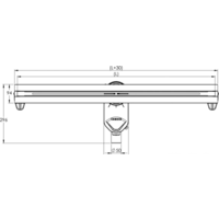 Трап/канал Berges Wasserhaus Super Line 550 (матовый хром) - Изображение №3 — Chaika Market