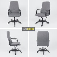 Офисное кресло AksHome Менеджер PL Leto 68 (ткань, темно-серый) - Изображение №3 — Chaika Market