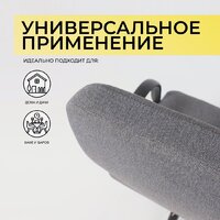 Офисное кресло AksHome Менеджер PL Leto 68 (ткань, темно-серый) - Изображение №4 — Chaika Market