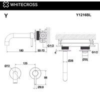 Смеситель Whitecross Y Y1216GLB (брашированное золото) - Изображение №3 — Chaika Market