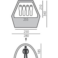 Треккинговая палатка BTrace Home 4 (зеленый/песочный) - Изображение №2 — Chaika Market