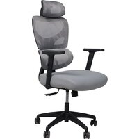 Офисное кресло AksHome Pascal (ткань/сетка, серый) — Chaika Market