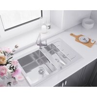 Кухонная мойка ZorG GS 7850-2 (белый) - Изображение №7 — Chaika Market