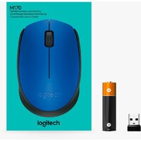 Мышь Logitech M171 (синий/черный) - Изображение №8 — Chaika Market