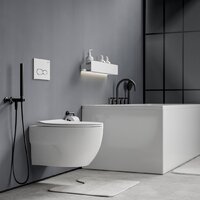 Унитаз подвесной Roxen Porto в комплекте с инсталляцией StounFix Dual Fresh 6 в 1 966779 (кнопка: серый гранит) - Изображение №12 — Chaika Market
