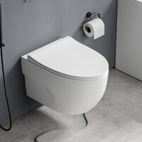 Унитаз подвесной Roxen Porto в комплекте с инсталляцией StounFix Dual Fresh 6 в 1 966779 (кнопка: серый гранит) - Изображение №13 — Chaika Market