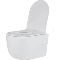 Унитаз подвесной Roxen Porto в комплекте с инсталляцией StounFix Dual Fresh 6 в 1 966779 (кнопка: серый гранит) - Изображение №7 — Chaika Market
