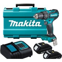 Ударная дрель-шуруповерт Makita DHP485SYE (с 2-мя АКБ, кейс) — Chaika Market