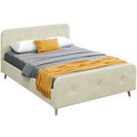 Кровать Мебельград Сиерра с ортопедическим основанием 90x200 (торонто светло-бежевый) — Chaika Market