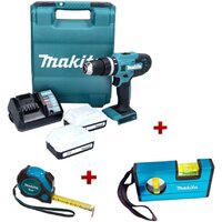 Ударная дрель-шуруповерт Makita HP488DWAEA2 (с 2-мя АКБ, кейс) — Chaika Market