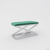 Банкетка Hype Mebel Трингл (белый/зеленый) — Chaika Market