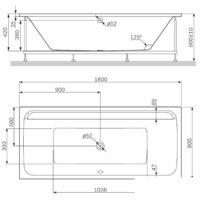Ванна AM.PM Inspire 2.0 W52A-180-080W-A - Изображение №7 — Chaika Market