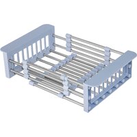 Кухонная мойка Saniteco 6550-R + Spike F9S07011 (сатин, с сифоном, дозатором и коландером) - Изображение №8 — Chaika Market