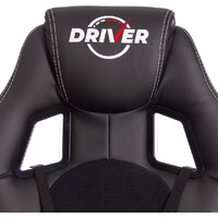 Игровое (геймерское) кресло TetChair Driver (иск. кожа/ткань, черный/черный) - Изображение №8 — Chaika Market