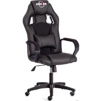 Игровое (геймерское) кресло TetChair Driver (иск. кожа/ткань, черный/черный) — Chaika Market