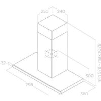 Кухонная вытяжка Elica Galaxy WH IX/A/80 PRF0009822B - Изображение №2 — Chaika Market