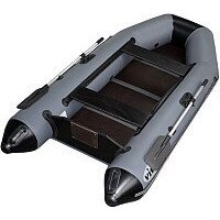 Моторная лодка Vivax Т280 с полом-книгой (с килем, серый/черный) - Изображение №2 — Chaika Market