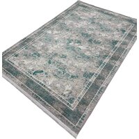 Ковер для жилой комнаты Radjab Carpet Афина Прямоугольник 9008A 12805RK (3x5, Grey/Green) — Chaika Market