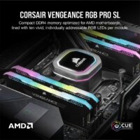 Оперативная память Corsair Vengeance RGB PRO SL 4x8GB DDR4 PC4-25600 CMH32GX4M4E3200C16 - Изображение №4 — Chaika Market