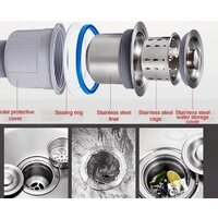 Кухонная мойка Roxen Simple 560220-50 сатин (с коландером и дозатором) - Изображение №10 — Chaika Market