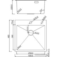 Кухонная мойка Roxen Simple 560220-50 сатин (с коландером и дозатором) - Изображение №12 — Chaika Market