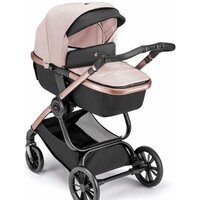 Универсальная коляска CAM Avant (2 в 1, розовый/черный/рама розовое золото) — Chaika Market