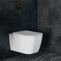 Унитаз подвесной Roxen Cube One Rimless 6 в 1 StounFix Dual Fresh 579341 (кнопка: черный матовый) - Изображение №14 — Chaika Market