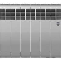 Биметаллический радиатор Royal Thermo Biliner B 350 Серебристый - 6 секций - Изображение №2 — Chaika Market