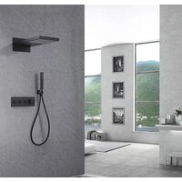 Душевая система  Abber Rund AF8752B (черный матовый) - Изображение №2 — Chaika Market