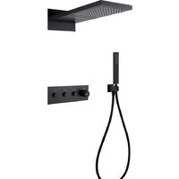 Душевая система  Abber Rund AF8752B (черный матовый) — Chaika Market