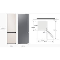 Холодильник Samsung Bespoke RB38A7B6AAP/EF - Изображение №6 — Chaika Market