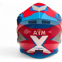 Мотошлем AIM RH855 Fiber Glass Tondo RH855T-BWR-XXXL (XXXL, синий/белый/красный) - Изображение №4 — Chaika Market