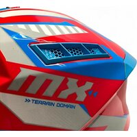 Мотошлем AIM RH855 Fiber Glass Tondo RH855T-BWR-XXXL (XXXL, синий/белый/красный) - Изображение №9 — Chaika Market