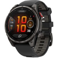 Умные часы Garmin Fenix 8 Pro 47мм (серый, черный силиконовый ремешок) — Chaika Market