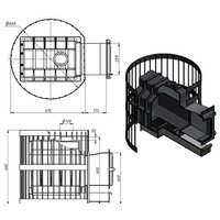 Банная печь Везувий Легенда Ретро 24 Стандарт (ДТ-4) - Изображение №2 — Chaika Market