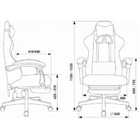 Игровое (геймерское) кресло Knight Lord/F (бежевый, ткань Camby20) - Изображение №18 — Chaika Market