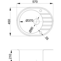 Кухонная мойка БелЭворс New Lux R + смеситель W74004-2 + дозатор L405F (черный) - Изображение №8 — Chaika Market
