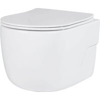 Унитаз подвесной Roxen Porto в комплекте с инсталляцией StounFix Dual Fresh 6 в 1 966529 (кнопка: бежевый) - Изображение №6 — Chaika Market