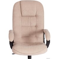 Офисное кресло TetChair СН9944 флок/хром (бежевый) - Изображение №6 — Chaika Market