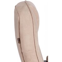 Офисное кресло TetChair СН9944 флок/хром (бежевый) - Изображение №8 — Chaika Market